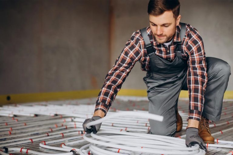 Furnace Install New Lenox - Worker Starting New Furnace Install - Happy Hippo Heating and Cooling
